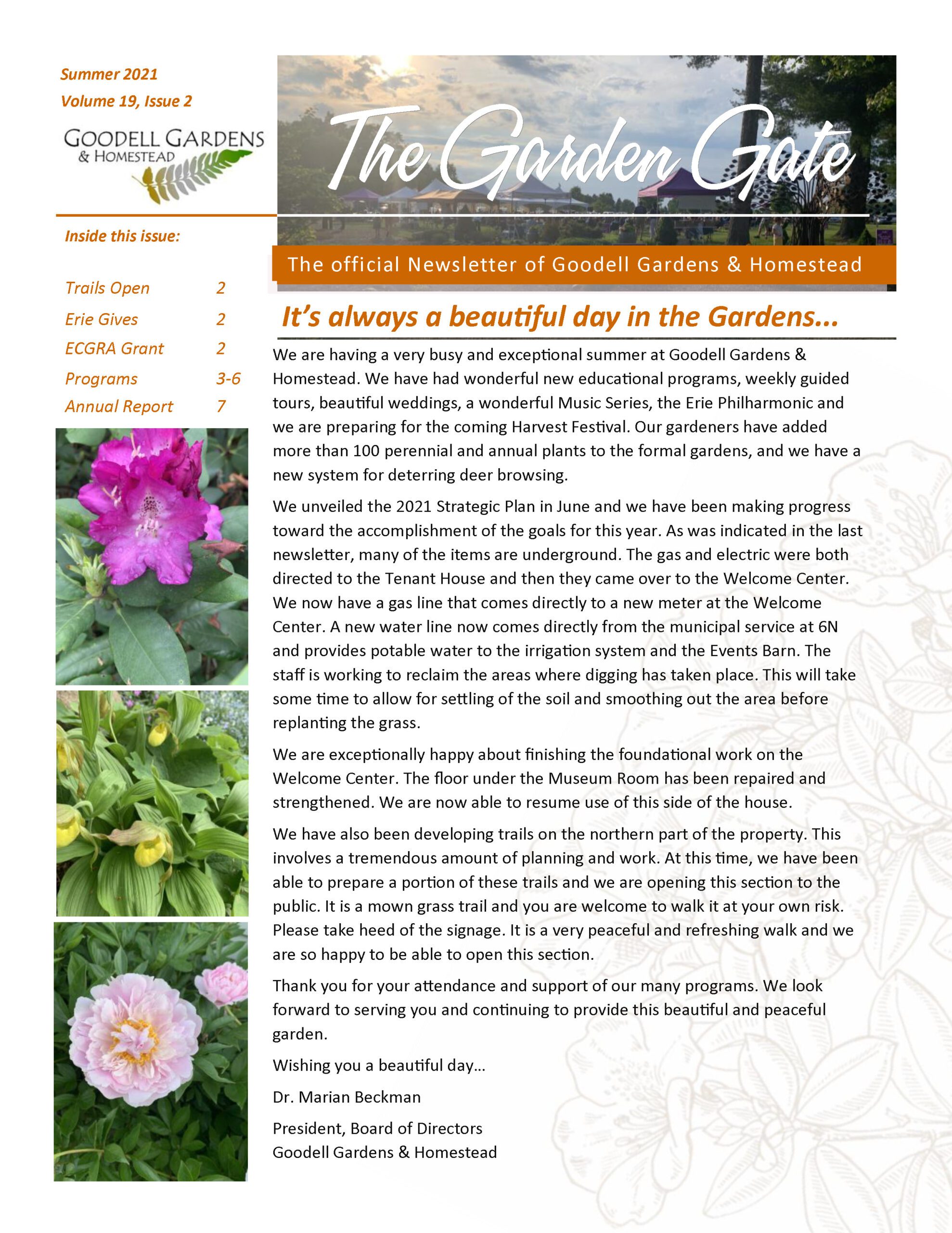 What’s in Bloom? – Goodell Gardens & Homestead
